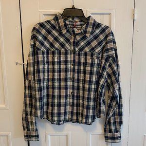 NWT BDG Urban Outfitters Plaid Button Up Shirt, Medium